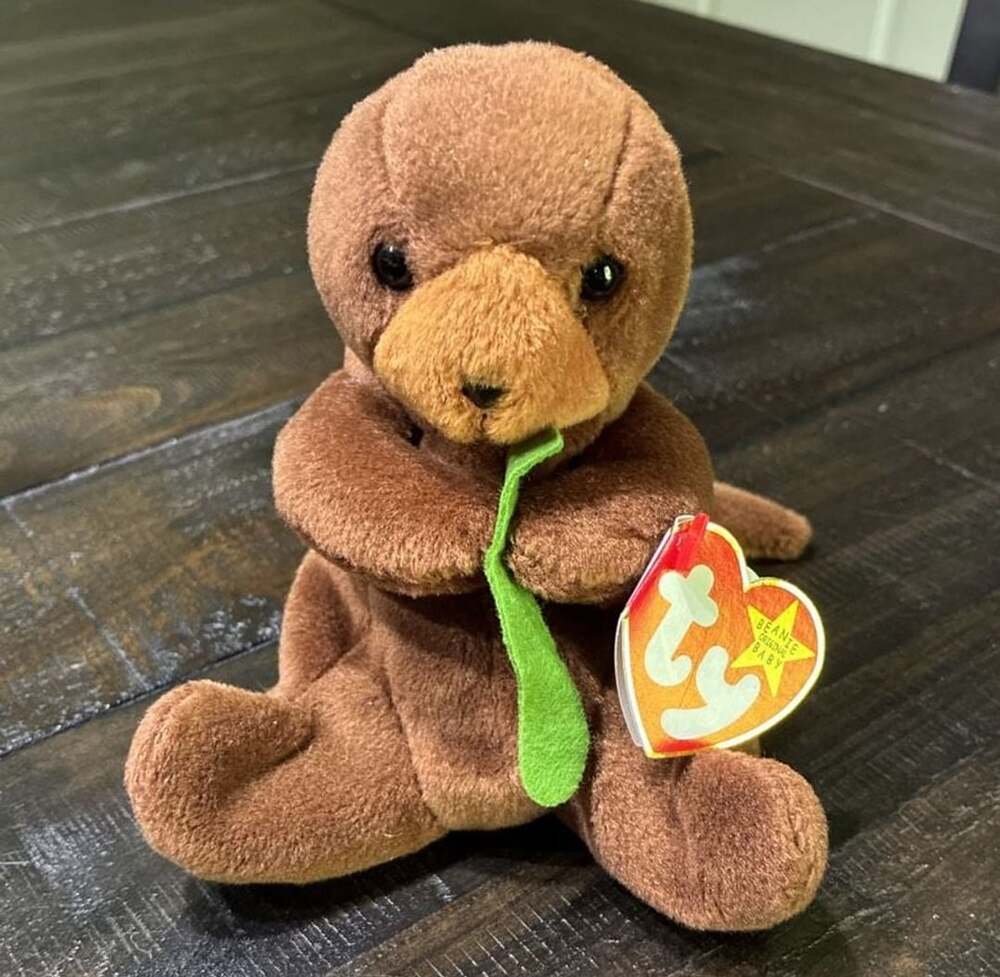 Ty Beanie Babies Seaweed The Sea Otter Plush Toy 1996 With Tags